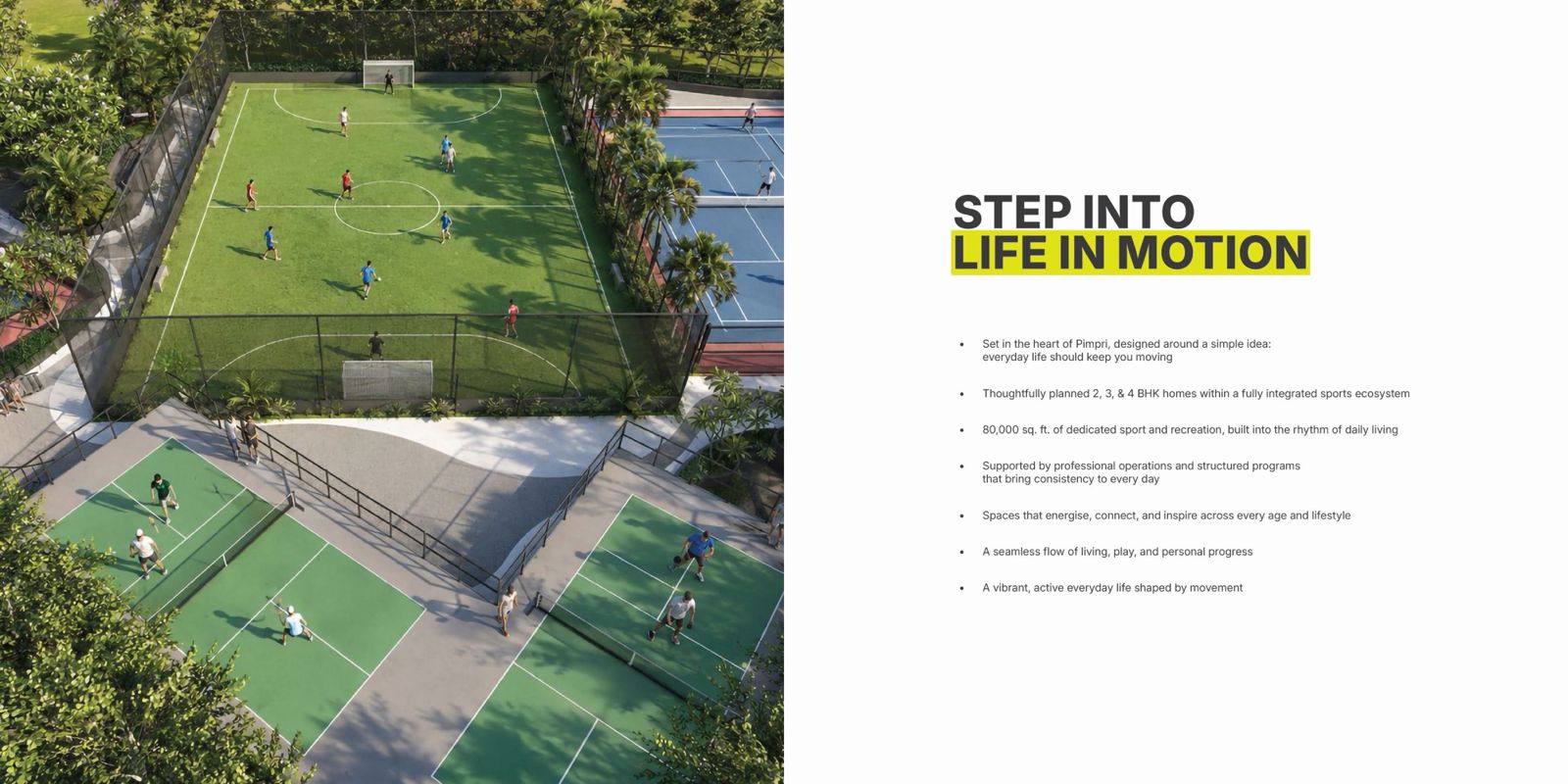The Arena Pimpri sports and amenity view